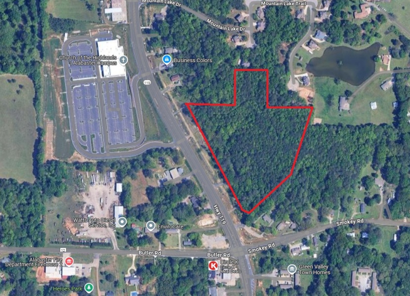 Highway 119 at Smokey Rd Alabaster, Alabama 35007, ,Land,For Sale,Highway 119 at Smokey Rd,1147